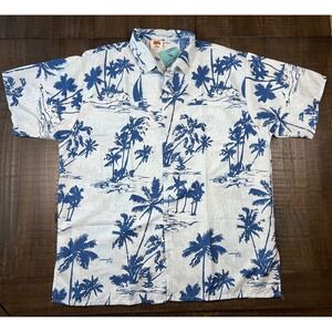 NWT Five Parrot Hawaiian Shirt,  100% TERIVOILE, Size XL